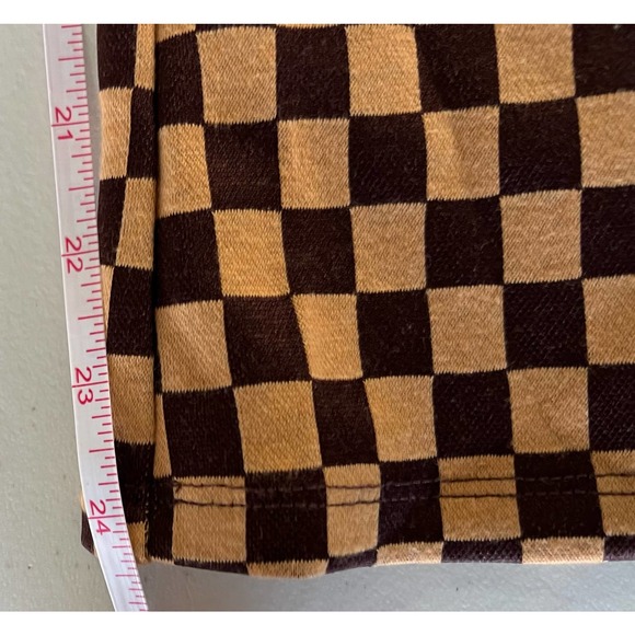 Juniors Love on a Hanger Checkered Flare Stretch Pants Size 1 - Picture 4 of 4